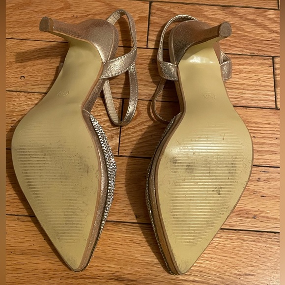 Stunning 4” silver jewel heels - Picture 5 of 5